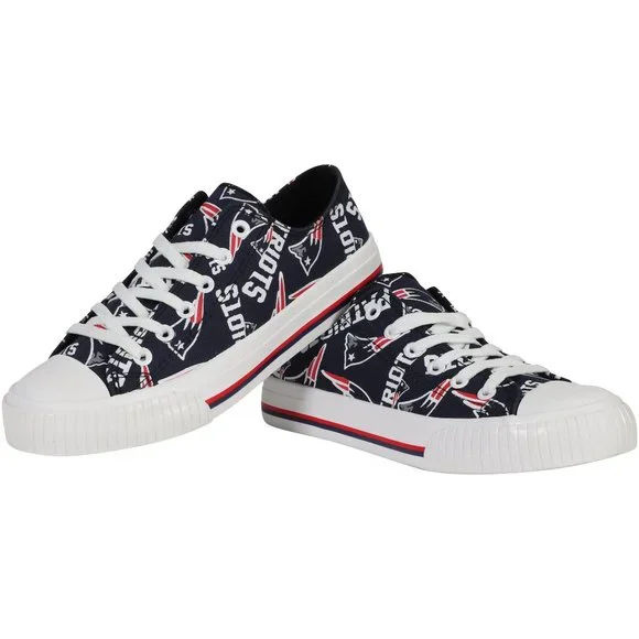 New England Patriots low-top logo print sneakers